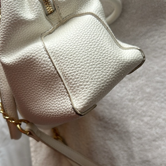 Steve Madden white purse, leather with long strap - Picture 7 of 12